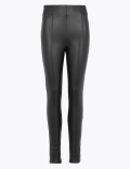 Faux Leather High Waisted Leggings