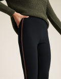Jersey Side Stripe High Waisted Leggings