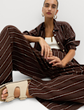 Pure Linen Wide Leg Trousers