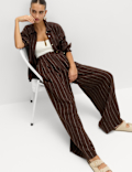 Pure Linen Wide Leg Trousers