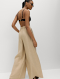 Pure Linen Wide Leg Trousers