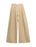 Pure Linen Wide Leg Trousers