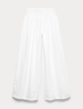 Pure Linen Wide Leg Trousers