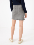 Denim Utility Mini A-Line Skirt