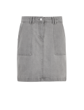 Denim Utility Mini A-Line Skirt