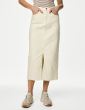 Denim Midi Skirt