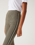 Checked Side Stripe Leggings