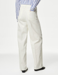 High Waisted Smart Wide Leg Jeans