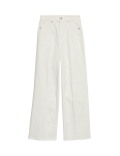 High Waisted Smart Wide Leg Jeans