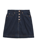 Pure Cotton Plain Regular Fit Skirt