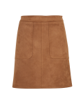 Suedette Mini A-Line Skirt