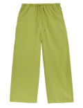 Linen Rich Wide Cropped Leg Trousers