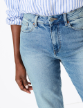 Mom High Waist Ankle Grazer Jeans