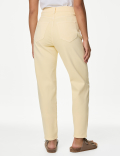 Mom High Waisted Tapered Ankle Grazer Jeans