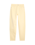 Mom High Waisted Tapered Ankle Grazer Jeans