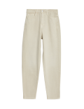 Mom High Waisted Tapered Ankle Grazer Jeans