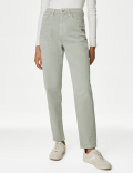 Mom High Waisted Tapered Ankle Grazer Jeans