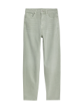 Mom High Waisted Tapered Ankle Grazer Jeans