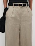 Pure Linen Wide Leg Trousers