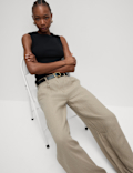 Pure Linen Wide Leg Trousers