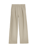 Pure Linen Wide Leg Trousers