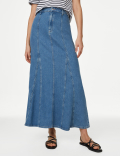 Denim Maxi Skirt