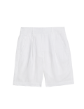 Pure Linen High Waisted Shorts