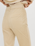 Cotton Rich Cord Straight Leg Trousers with Modal