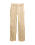 Cotton Rich Cord Straight Leg Trousers with Modal
