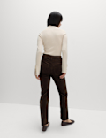 Cotton Rich Cord Straight Leg Trousers with Modal