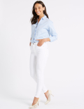 Tencel™ Blend Mid Rise Super Skinny Jeans