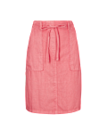 Linen Rich Elasticated Waist Mini Skirt