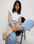 Wide Leg Cropped Jeans