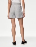 Cotton Rich Jersey High Waisted Shorts