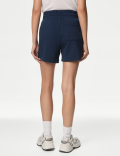 Cotton Rich Jersey High Waisted Shorts
