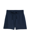 Cotton Rich Jersey High Waisted Shorts