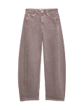 Mid Rise Barrel Jeans