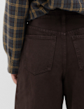 Mid Rise Barrel Jeans