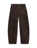 Mid Rise Barrel Jeans