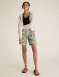 Tencel™ Cargo Camo Utility Shorts