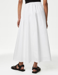 Pure Cotton Midi Skirt