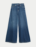 Lyocell&trade; Blend Wide Palazzo Leg Jeans