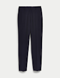 Slim Fit Ankle Grazer Trousers with Stretch