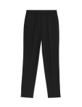 Slim Fit Ankle Grazer Trousers with Stretch