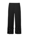 Sequin Panelled Straight Leg Trousers