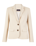 Textured Single Breasted Blazer