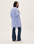 Cotton Blend Belted Trench Coat