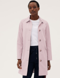Cotton Blend Belted Trench Coat