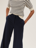 High Waisted Wide Leg Trousers