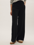 High Waisted Wide Leg Trousers